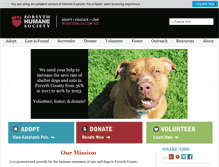 Tablet Screenshot of forsythhumane.org